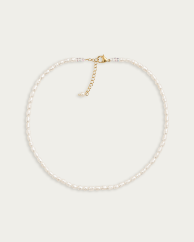 naszyjnik choker drobne perły naturalne