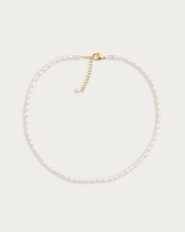 naszyjnik choker drobne perły naturalne