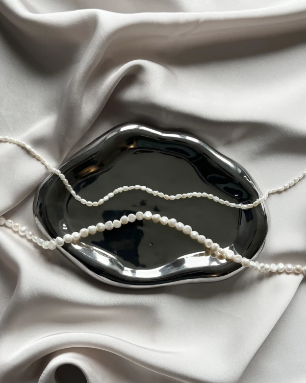 naszyjnik choker perły